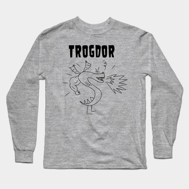 Trogdor Christmas Long Sleeve T-Shirt by NobleTeeShop